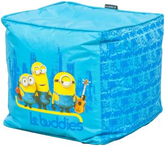 Hocker LE BUDDIES Minions 40x40 cm blau Kinderhocker Sitzwürfel Kinderzimmer