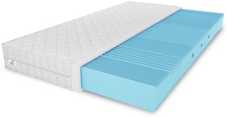 Komfortschaummatratze Nicole mit Massageschicht, Härtegrad H3, inkl. Bezug, MARPUR, 10 cm hoch