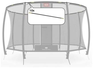 BERG Trampolin Fiberglasbogen für Sicherheitsnetz Deluxe 330 cm ERSATZTEIL