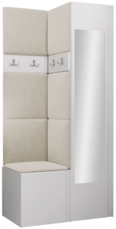 Garderoben-Set Monati XXV (Farbe: Weiß, Manila 02)