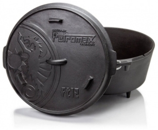 Petromax Feuertopf ft12 mit Füßen 10,8 Liter Gusseisen 42 x 24 x 36,8 cm Dutch Oven