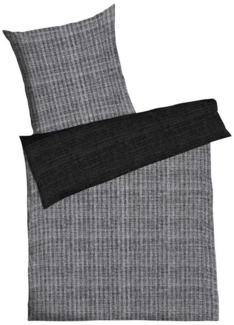 Kaeppel Wendebettwäsche Eternity Combo Bettwäsche, Satin mit seidigem Glanz, Streifen-Design, Mako-Satin, 3 teilig