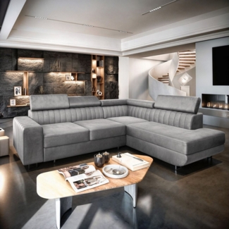 Masseno Ecksofa NOLA mit Schlaffunktion L-Form, Sofa mit Bettkasten