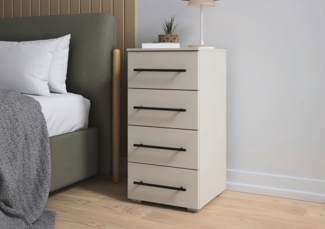 rauch Schubkastenkommode Sideboard Schubladenkommode AVOLA mit Dekorfront (Breite 40 cm inkl. Soft-Close-Funktion), mit 4 geräumigen Schubladen für viel Stauraum MADE IN GERMANY