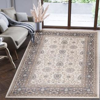 Mazovia Orientteppich Oriente Teppich - Traditioneller Teppich Orient Beige Creme Grau, 60 x 100 cm, Geeignet für Fußbodenheizung, Pflegeleicht, Wohnzimmerteppich