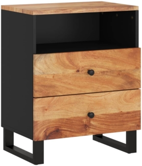 vidaXL Nachttisch 50x33x62 cm Massivholz Akazie & Holzwerkstoff 350665