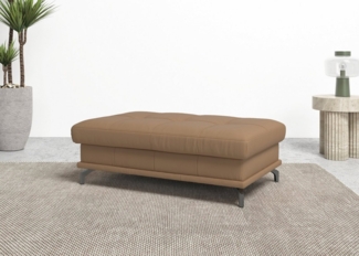 Places of Style Polsterhocker Costello, passend zur Serie, edle Metallfüße