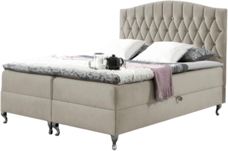 Boxspringbett Sekawa, natur, 160x200 cm