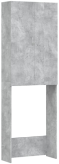 vidaXL Waschmaschinenschrank Betongrau 64 x 25,5 x 190 cm [808417]