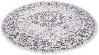 Carpet City Outdoorteppich DUO RUG 5577, rund, Höhe: 5 mm, Wendeteppich Wetterfest In- & Outdoor, Balkon, Terrasse, Wohnzimmer
