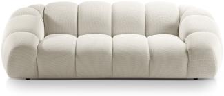 Micadoni Sofa Diana 3-Sitzer 3D-Stoff Helles Beige