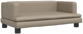 vidaXL Kindersofa Cappuccino-Braun 80x45x30 cm Kunstleder 3196316