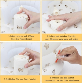 FOUORTUNATE-BEE Kinderstuhl Aufblasbarer Baby-Sitz für Babys ab 3 Monaten