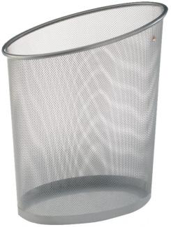 ALBA Papierkorb Mesh, aus Drahtmetall, 18 Liter, silbergrau