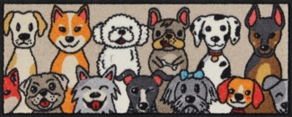 Salonloewe Fußmatte Salonloewe DOG PEOPLE Fußmatte Wohnmatte 30 x 75 cm, Salonloewe DOG PEOPLE Fußmatte Wohnmatte 30 x 75 cm
