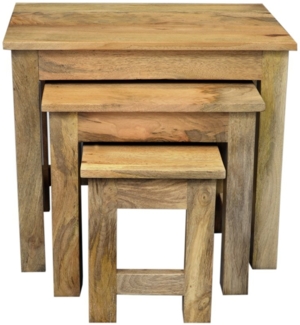Beistelltische 3 Stk. Hina aus Mangoholz