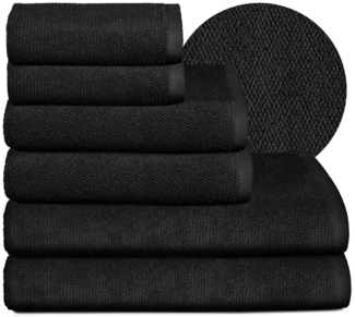 Beautex Handtuch Set Handtuch Set, Made in Europe, Frottier (Multischlaufen-Optik, Frottier Premium Set aus 100% Baumwolle 550g/m)