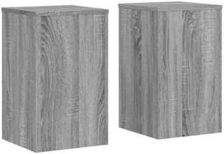 vidaXL Pflanzenständer 2 Stk. Grau Sonoma 30x30x50 cm Holzwerkstoff 852920
