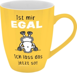 Tasse Tee- Kaffeetasse Kaffeebecher 35cl Geschenk Sheepworld EGAL 074204