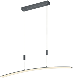 B-Leuchten LED Pendel New Loire Anthrazit