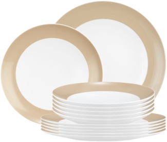 Seltmann Weiden Liberty Pure Colors Tafelservice 12-teilig Dusty Beige - DS