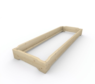 Stapelbett Holzbett (Fichte) "Gäste-Edi" 70 x 220cm 23cm Gästebett Jugendbett