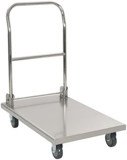 vidaXL Plattformwagen Silbern 82 x 53 x 86 cm Edelstahl 50919