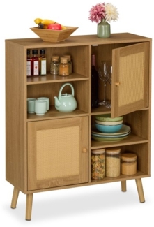 Sideboard mit 2 Rattan-Türen 10050452