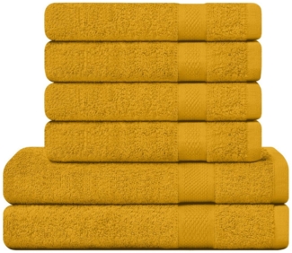 Camry Handtuch Set Badetücher 70x140 cm und Handtücher 50x100 cm - weich & saugstark, dick, mit schöner Rundum-Bordüre