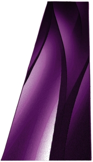 Kurzflor Teppich Pago Läufer - 80x300 cm - Lila