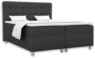 Deine Möbel 24 Boxspringbett BRILL Komplettbett inkl. Bonellfederkernmatratzen H3 (Polsterbett Matratzen H3 H4 zur Auswahl), inkl. Topper und Bettkästen, 120x200 140x200 160x200 180x200 200x200