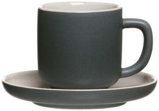 Ritzenhoff & Breker JASPER Espressotasse mit Untertasse 100 ml grau