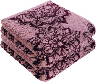 Erwin Müller Handtuch Handtuch "Mandala" 2er-Pack, Frottier, Walk-Frottier Motiv