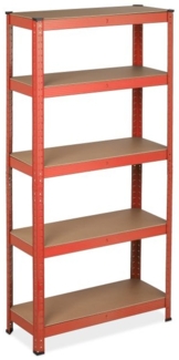 Rotes Schwerlastregal zum Stecken
