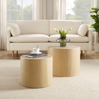SalesFever Couchtisch (2-St), mit Holzfurnier