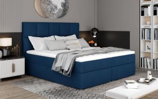 Wohnideebilder Glossy 185x210 Dunkelblau Boxspringbett Glo_05_1.8