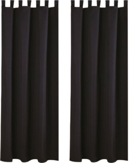 Bestlivings Vorhang (2 St), Schlaufen, blickdicht, Gardinenset "Blickdicht" mit Schlaufen inkl. Zubehör