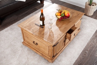 1a Direktimport Couchtisch Mexico Möbel Tischtruhe Truhentisch - Pinienholz - Landhausstilmöbel