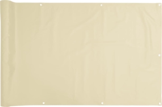vidaXL Balkon-Sichtschutz Creme 300x75 cm PVC 4005388