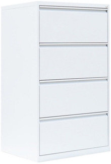 Steelboxx Hängeregisterschrank für DIN A4 Hängemappen 132x76x62cm mit 4 Schüben (1-St) Hängeregisterschrank
