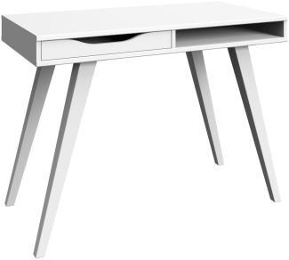 Schminktisch >DRESSERTABLE< (BxHxT: 101x75x50 cm) in WEISS - 101x75x50cm (BxHxT)