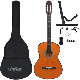 vidaXL 12. -tlg. Klassische Gitarre Set für Anfänger 4/4 39" 70113