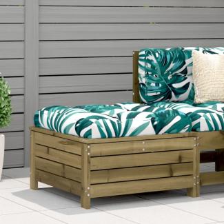 vidaXL Gartenhocker mit Kissen Kiefernholz Imprägniert 844930