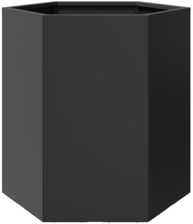 vidaXL Pflanzkübel Schwarz Sechseckig 46x40x45 Stahl 851108