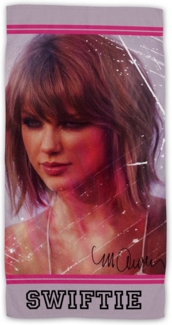 Jerry Fabrics Strandtuch Swiftie Baumwolle Frottee Badetuch mit Premium Druck, 70x140 cm