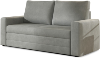 Eltap Wave Sofa (Paros 05) mit Schlaffunktion, Grau, 90 x 90 x 160 cm
