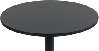 DELUKE® Stehtisch rund Ø 60cm CAHNI - Metall Gestell | Bistrotisch Gastro Bartisch rund Hoher Tisch Hochtisch, 110x60cm HxB, Schwarz