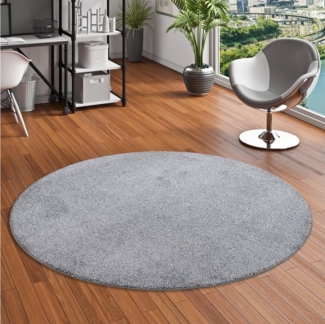 Snapstyle Veloursteppich Hochflor Velours Teppich Mona Rund, Rund, Höhe: 16 mm