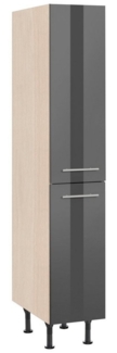 OPTIFIT Apothekerschrank Bern 30 cm breit, 176 cm hoch, höhenverstellbare Stellfüße, Metallgriffe
