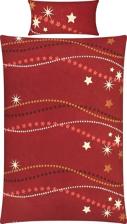 REDBEST Bettwäsche Bettwäsche, Biber, Flanell Sterne